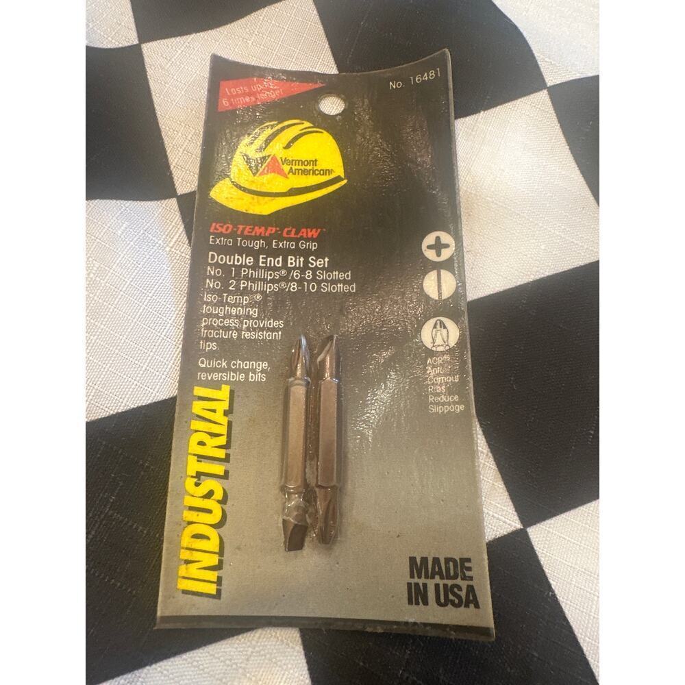 Vermont American double end bit set made in USA 1992 industrial